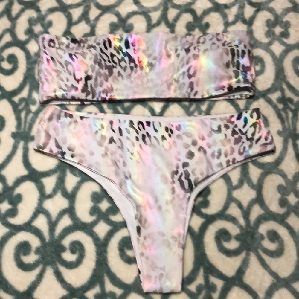 Shein strapless bikini.